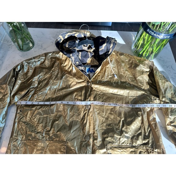 Vintage Slippery When Wet Gold Raincoat - Size Medium - Picture 12 of 12
